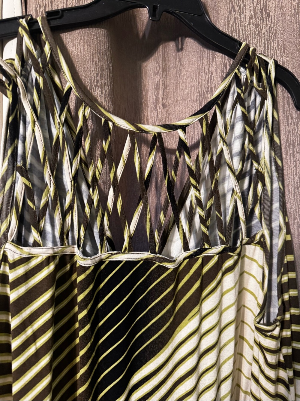 Cato Plus Size Women’s  Chevron Horizontal Striped Pattern Maxi Dress Size 22/24 - Picture 10 of 10
